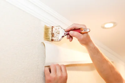 Pose de papier peint à Moulins-le-Carbonnel — revêtements muraux et toiles de verre